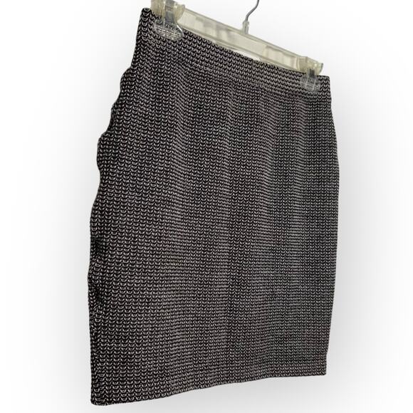 St. John Collection Vintage Y2k Brown & Beige Stretch Knit Mini Skirt Size 4 - Picture 8 of 12